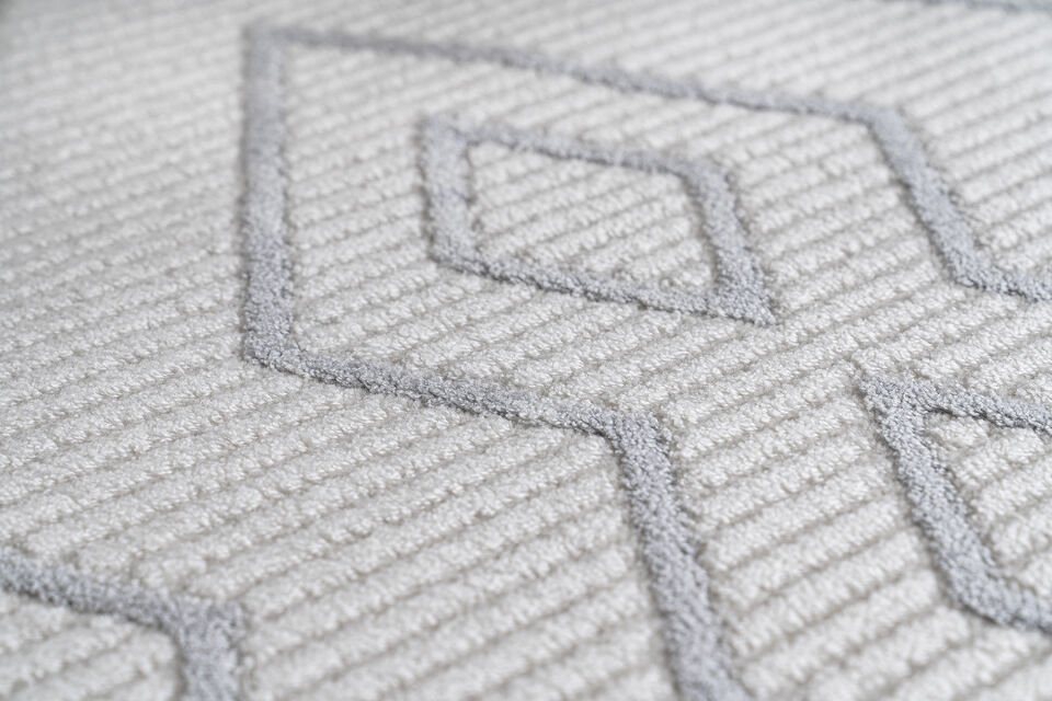 SENTO 2316G CREAM-GRAY ACRYLIC MACHINE CARPET