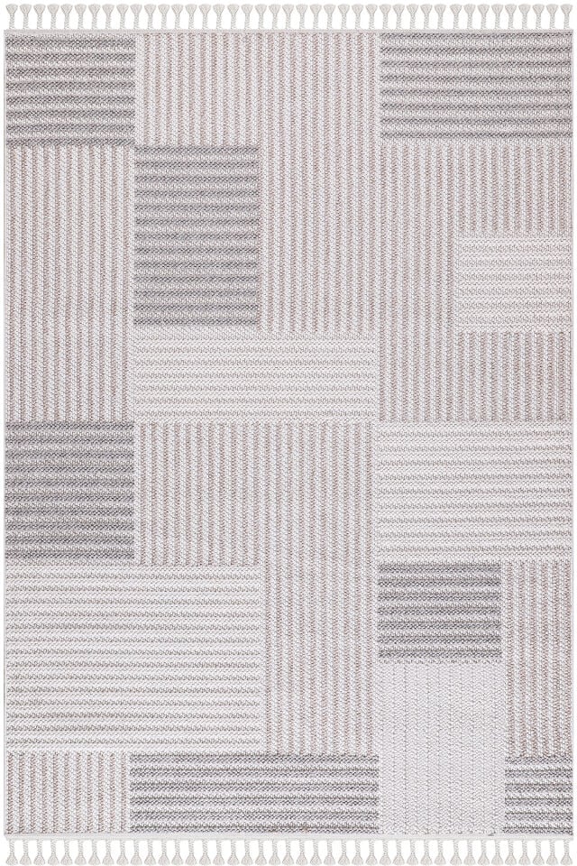 CARINA 8339B WHITE-BEIGE DECORATIVE MACHINE CARPET