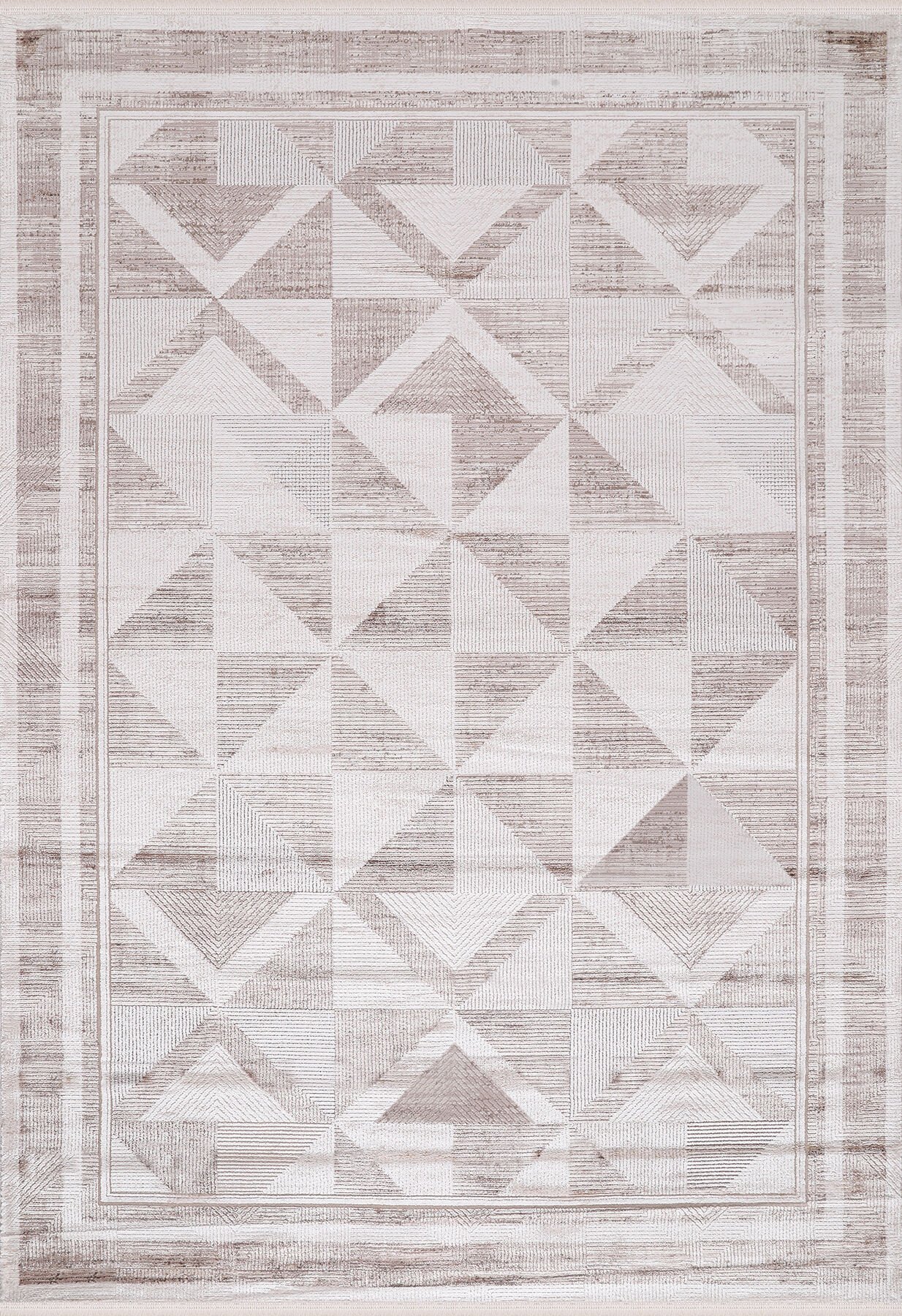 ALMOSS THE MİA 5863D BEIGE-BROWN AKRİLİK MAKİNE HALISI