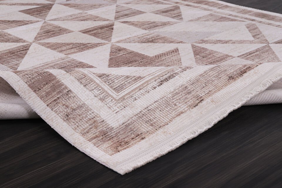 ALMOSS THE MİA 5863D BEIGE-BROWN AKRİLİK MAKİNE HALISI