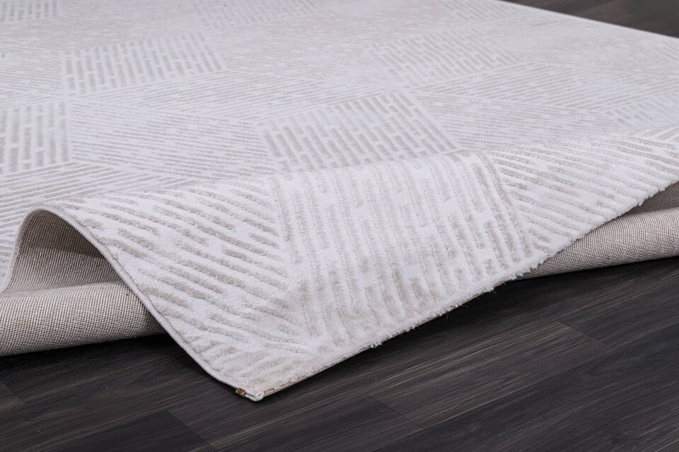 ALMOSS AURA 7203C BEYAZ-BEYAZ MAKİNE HALISI