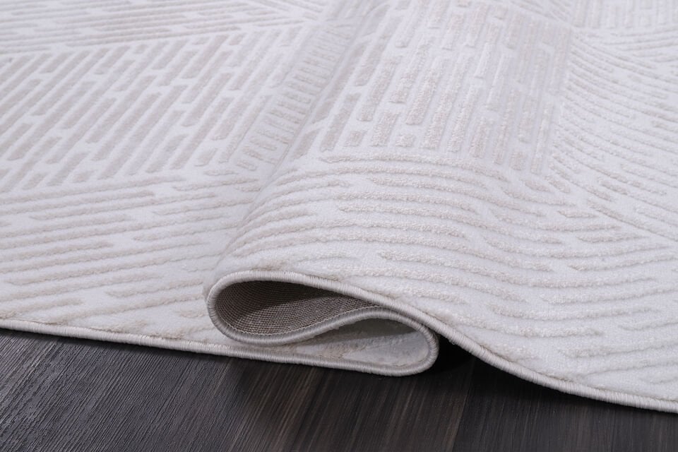 ALMOSS AURA 7203C BEYAZ-BEYAZ MAKİNE HALISI