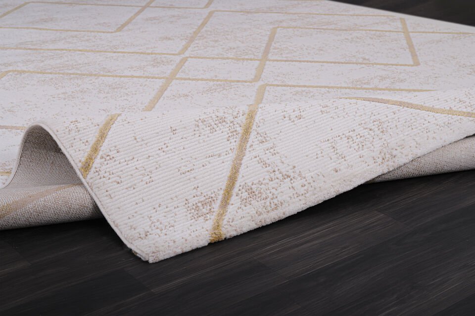 ALMOSS AURA 7269S KREM-SARI MAKİNE HALISI