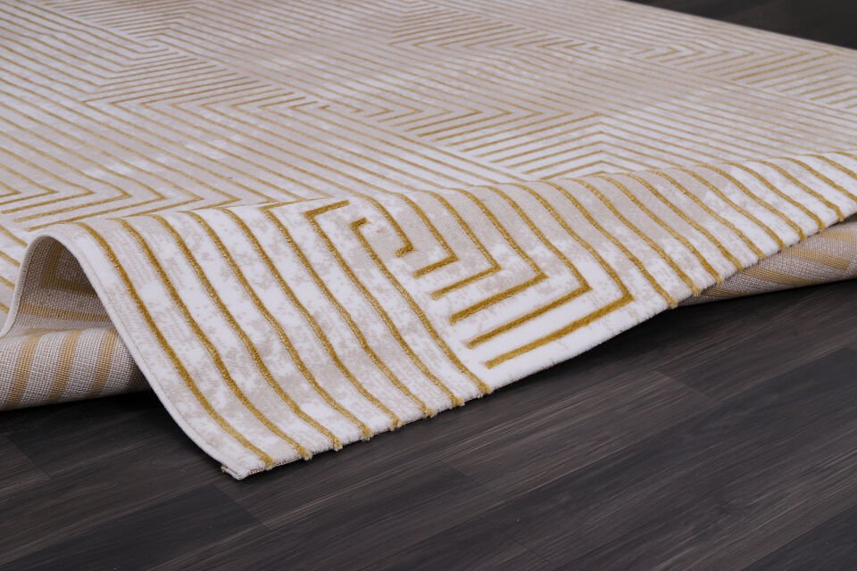 ALMOSS AURA 7272S KREM-SARI MAKİNE HALISI