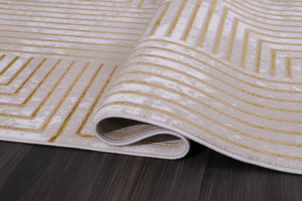 ALMOSS AURA 7272S KREM-SARI MAKİNE HALISI