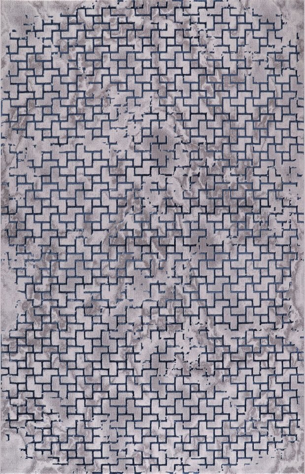 ALMOSS AURA 7273M GRAY-BLUE MACHINE CARPET